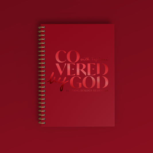 RED COVERED BY GOD JOURNAL